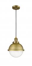 Innovations Lighting 201C-BB-HFS-84-BB - Hampden - 1 Light - 9 inch - Brushed Brass - Cord hung - Mini Pendant