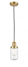 Innovations Lighting 201C-SG-G314 - Dover - 1 Light - 5 inch - Satin Gold - Cord hung - Mini Pendant