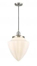 Innovations Lighting 201C-SN-G661-12 - Bullet - 1 Light - 12 inch - Brushed Satin Nickel - Cord hung - Mini Pendant