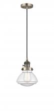 Innovations Lighting 201CSW-AB-G322 - Olean - 1 Light - 7 inch - Antique Brass - Cord hung - Mini Pendant