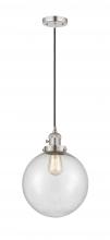 Innovations Lighting 201CSW-PN-G204-10 - Beacon - 1 Light - 10 inch - Polished Nickel - Cord hung - Mini Pendant