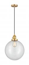 Innovations Lighting 201CSW-SG-G202-12 - Beacon - 1 Light - 12 inch - Satin Gold - Cord hung - Mini Pendant