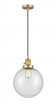 Innovations Lighting 201CSW-SG-G204-10 - Beacon - 1 Light - 10 inch - Satin Gold - Cord hung - Mini Pendant