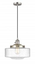 Innovations Lighting 201CSW-SN-G694-12 - Bridgeton - 1 Light - 16 inch - Brushed Satin Nickel - Cord hung - Mini Pendant