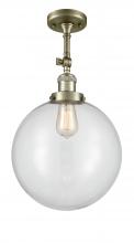 Innovations Lighting 201F-AB-G202-12 - Beacon - 1 Light - 12 inch - Antique Brass - Semi-Flush Mount