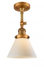 Innovations Lighting 201F-BB-G41-LED - Cone - 1 Light - 8 inch - Brushed Brass - Semi-Flush Mount