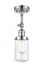 Innovations Lighting 201F-PC-G312 - Dover - 1 Light - 5 inch - Polished Chrome - Semi-Flush Mount