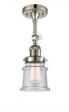 Innovations Lighting 201F-PN-G184S - Canton - 1 Light - 5 inch - Polished Nickel - Semi-Flush Mount