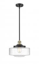 Innovations Lighting 201S-BAB-G694-12 - Bridgeton - 1 Light - 12 inch - Black Antique Brass - Stem Hung - Mini Pendant