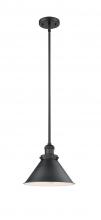 Innovations Lighting 201S-BK-M10-BK - Briarcliff - 1 Light - 10 inch - Matte Black - Stem Hung - Mini Pendant