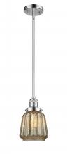 Innovations Lighting 201S-PC-G146 - Chatham - 1 Light - 7 inch - Polished Chrome - Stem Hung - Mini Pendant