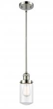 Innovations Lighting 201S-PN-G312 - Dover - 1 Light - 5 inch - Polished Nickel - Stem Hung - Mini Pendant