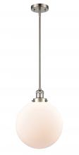 Innovations Lighting 201S-SN-G201-12 - Beacon - 1 Light - 12 inch - Brushed Satin Nickel - Stem Hung - Mini Pendant