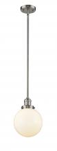 Innovations Lighting 201S-SN-G201-8 - Beacon - 1 Light - 8 inch - Brushed Satin Nickel - Stem Hung - Mini Pendant