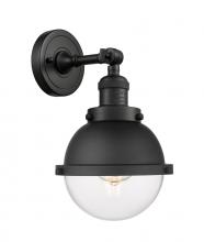 Innovations Lighting 203-BK-HFS-62-BK - Hampden - 1 Light - 7 inch - Matte Black - Sconce