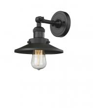 Innovations Lighting 203-BK-M6 - Railroad - 1 Light - 8 inch - Matte Black - Sconce