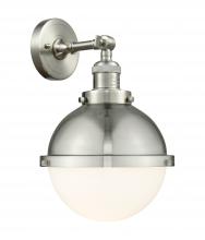 Innovations Lighting 203-SN-HFS-81-SN - Hampden - 1 Light - 9 inch - Brushed Satin Nickel - Sconce