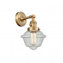 Innovations Lighting 203SW-BB-G534-LED - Oxford - 1 Light - 8 inch - Brushed Brass - Sconce