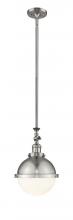 Innovations Lighting 206-SN-HFS-81-SN - Hampden - 1 Light - 9 inch - Brushed Satin Nickel - Stem Hung - Mini Pendant