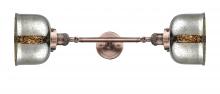 Innovations Lighting 208L-AC-G78-LED - Bell - 2 Light - 8 inch - Antique Copper - Bath Vanity Light