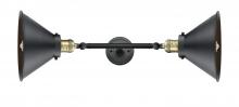 Innovations Lighting 208L-BAB-M10-BK-LED - Briarcliff - 2 Light - 10 inch - Black Antique Brass - Bath Vanity Light