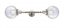 Innovations Lighting 208L-SN-G204-8-LED - Beacon - 2 Light - 8 inch - Brushed Satin Nickel - Bath Vanity Light