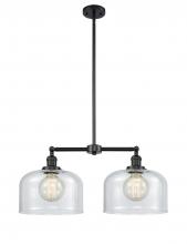 Innovations Lighting 209-BK-G72-L - Bell - 2 Light - 21 inch - Matte Black - Stem Hung - Island Light