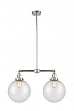 Innovations Lighting 209-PN-G204-10 - Beacon - 2 Light - 25 inch - Polished Nickel - Stem Hung - Island Light