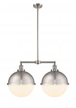 Innovations Lighting 209-SN-HFS-121-SN - Hampden - 2 Light - 18 inch - Brushed Satin Nickel - Stem Hung - Island Light