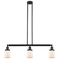 Innovations Lighting 213-BK-G51-LED - Bell - 3 Light - 38 inch - Matte Black - Stem Hung - Island Light