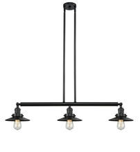 Innovations Lighting 213-BK-M6-LED - Railroad - 3 Light - 41 inch - Matte Black - Stem Hung - Island Light