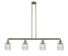 Innovations Lighting 214-AB-G302 - Colton - 4 Light - 50 inch - Antique Brass - Stem Hung - Island Light