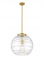 Innovations Lighting 221-1S-SG-G1213-16 - Athens Deco Swirl - 1 Light - 16 inch - Satin Gold - Cord hung - Pendant