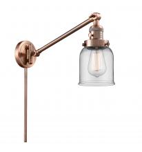 Innovations Lighting 237-AC-G52 - Bell - 1 Light - 8 inch - Antique Copper - Swing Arm