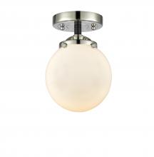 Innovations Lighting 284-1C-BPN-G201-6 - Beacon - 1 Light - 6 inch - Black Polished Nickel - Semi-Flush Mount