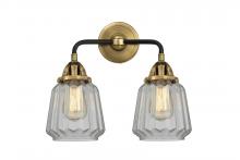 Innovations Lighting 288-2W-BAB-G142 - Chatham - 2 Light - 14 inch - Black Antique Brass - Bath Vanity Light