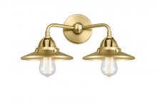 Innovations Lighting 288-2W-SG-M4-SG - Railroad - 2 Light - 16 inch - Satin Gold - Bath Vanity Light