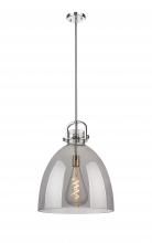 Innovations Lighting 410-1SL-PN-G412-16SM - Newton Bell - 1 Light - 16 inch - Polished Nickel - Pendant