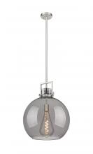 Innovations Lighting 411-1SL-SN-G410-16SM - Newton Sphere - 1 Light - 16 inch - Satin Nickel - Pendant