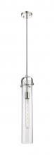 Innovations Lighting 413-1SS-PN-G413-1S-4CL - Pilaster - 1 Light - 4 inch Glass - Polished Nickel - Pendant