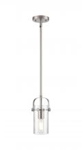 Innovations Lighting 423-1S-SN-G423-7SDY - Pilaster II Cylinder - 1 Light - 7 inch Long Glass - Satin Nickel - Pendant