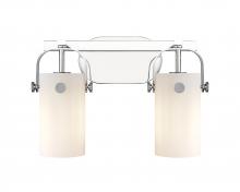 Innovations Lighting 423-2W-PC-G423-7WH - Pilaster - 2 Light - 15 inch - Polished Chrome - Bath Vanity Light