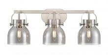 Innovations Lighting 423-3W-SN-G412-6SM - Pilaster II Bell - 3 Light - 27 inch - Satin Nickel - Bath Vanity Light