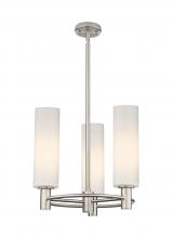 Innovations Lighting 434-3CR-SN-G434-12WH - Crown Point - 3 Light - 18 inch - Satin Nickel - Pendant