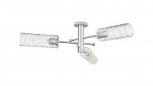 Innovations Lighting 434-3F-SN-G434-12DE - Crown Point - 3 Light - 34 inch - Satin Nickel - Flush Mount