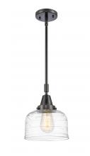 Innovations Lighting 447-1S-BK-G713-LED - Bell - 1 Light - 8 inch - Matte Black - Mini Pendant