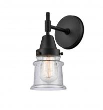 Innovations Lighting 447-1W-BK-G184S - Canton - 1 Light - 5 inch - Matte Black - Sconce