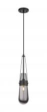 Innovations Lighting 452-1P-BK-G452-4SM - Milan - 1 Light - 4 inch - Matte Black - Pendant