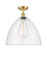 Innovations Lighting 516-1C-SG-GBD-164 - Bristol - 1 Light - 16 inch - Satin Gold - Semi-Flush Mount