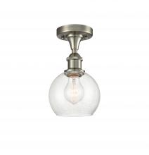 Innovations Lighting 516-1C-SN-G124-6 - Athens - 1 Light - 6 inch - Brushed Satin Nickel - Semi-Flush Mount